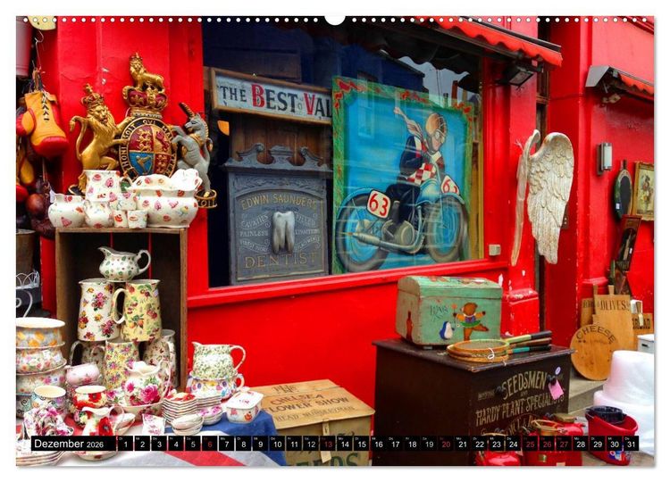 Produktbild: London &bull; Impressionen (Wandkalender 2026 DIN A2 quer), CALVENDO Monatskalender