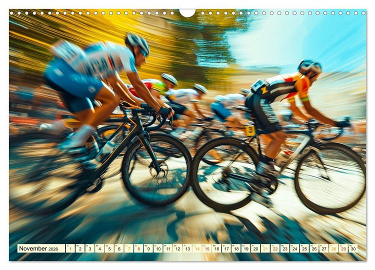 Produktbild: Radrennen - tolle Momente (Wandkalender 2026 DIN A3 quer), CALVENDO Monatskalender