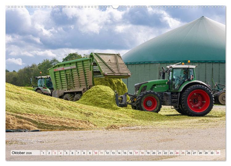 Produktbild: Maisernte am Deich (Wandkalender 2026 DIN A2 quer), CALVENDO Monatskalender