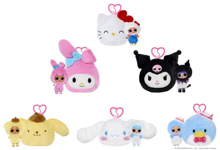 Produktbild: L.O.L. Surprise Loves Hello Kitty Reversible Plush Surprise Asst in 16" PDQ