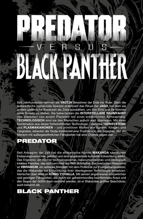 Produktbild: Predator vs. Black Panther: Jagd im Dschungel