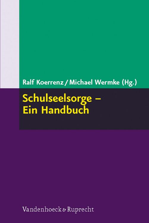 Produktbild: Schulseelsorge &ndash; Ein Handbuch