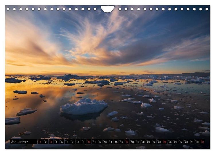 Produktbild: Ilulissat Eisfjord, Gr&ouml;nland. EIS - FORM UND LICHT (Wandkalender 2027 DIN A4 quer), CALVENDO Monatskalender