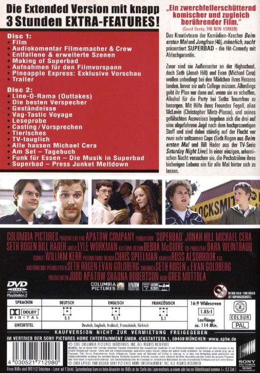 Produktbild: Superbad - Unrated McLovin Edition [2 DVDs]