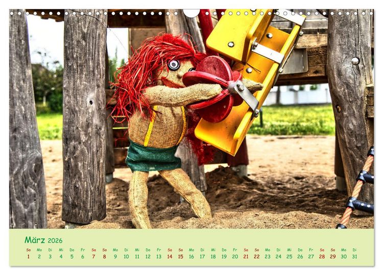 Produktbild: Mein Name ist Jute, wir sind auf dem Spielplatz (Wandkalender 2026 DIN A3 quer), CALVENDO Monatskalender