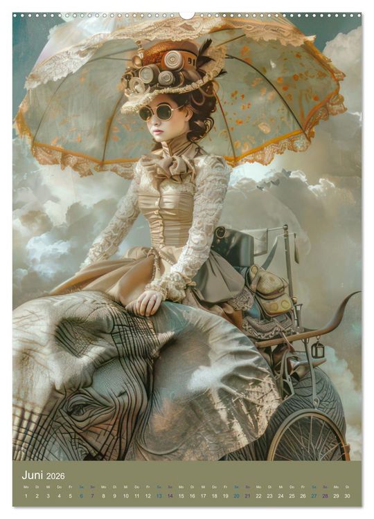 Produktbild: Steampunk Ladies auf Tour (Wandkalender 2026 DIN A2 hoch), CALVENDO Monatskalender