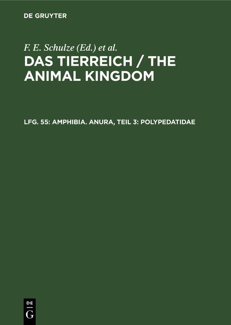 Produktbild: Amphibia. Anura, Teil 3: Polypedatidae
