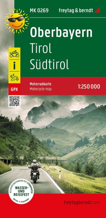 Bild vom Artikel Oberbayern - Tirol - Südtirol, Motorradkarte 1:250.000, freytag & berndt vom Autor Freytag & berndt