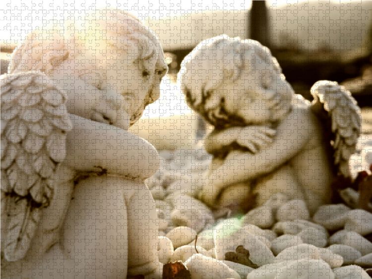 Produktbild: CALVENDO Puzzle Liebe der Engel 1000 Teile Lege-Gr&ouml;&szlig;e 64 x 48 cm Foto-Puzzle Bild von Tanja Riedel