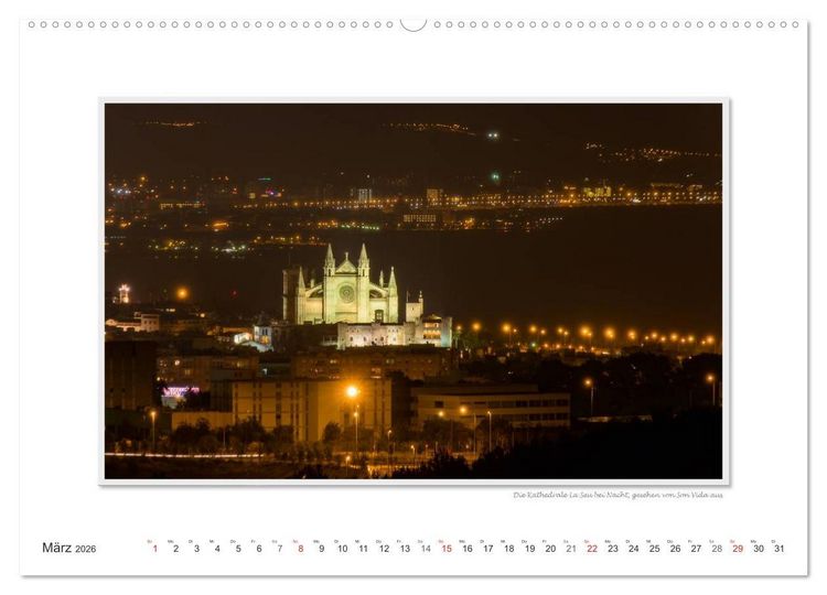 Produktbild: Emotionale Momente: Palma de Mallorca (hochwertiger Premium Wandkalender 2026 DIN A2 quer), Kunstdruck in Hochglanz