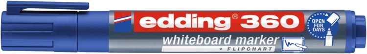 Produktbild: Edding 360 Whiteboardmarker blau Rundspitze 1,5-3 mm