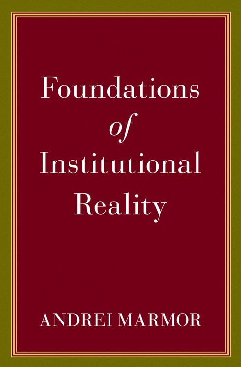 Produktbild: Foundations of Institutional Reality
