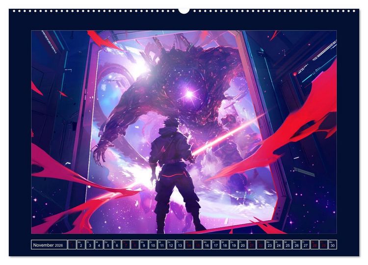 Produktbild: Interstellare Helden (Wandkalender 2026 DIN A2 quer), CALVENDO Monatskalender