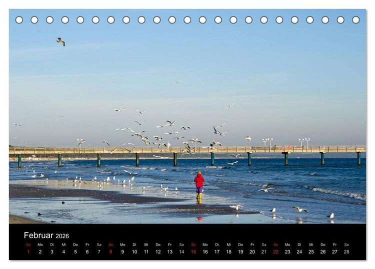 Produktbild: Meer und K&uuml;ste (Tischkalender 2026 DIN A5 quer), CALVENDO Monatskalender
