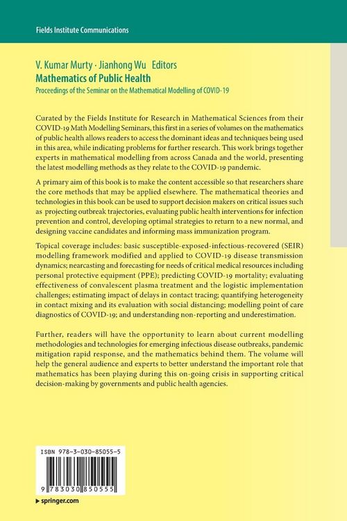 Produktbild: Mathematics of Public Health