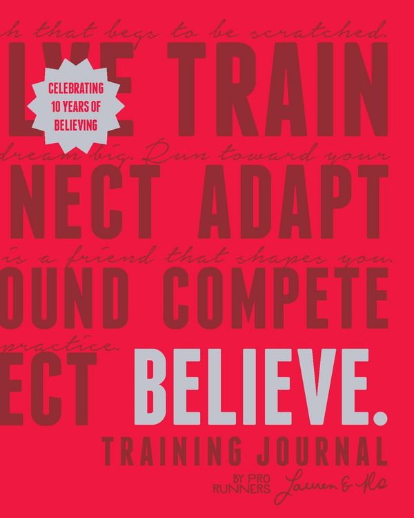 Produktbild: Believe Training Journal (10th Anniversary Edition)