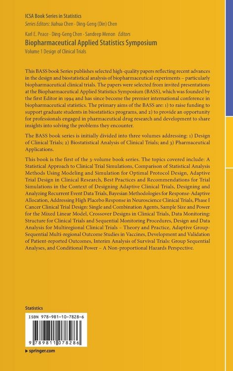 Produktbild: Biopharmaceutical Applied Statistics Symposium
