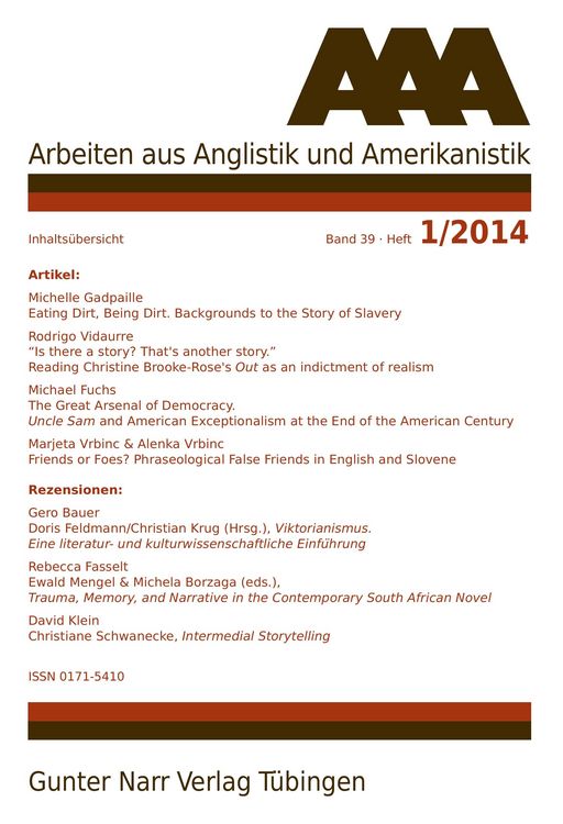 Produktbild: AAA Arbeiten aus Anglistik und Amerikanistik 2014 Heft 1