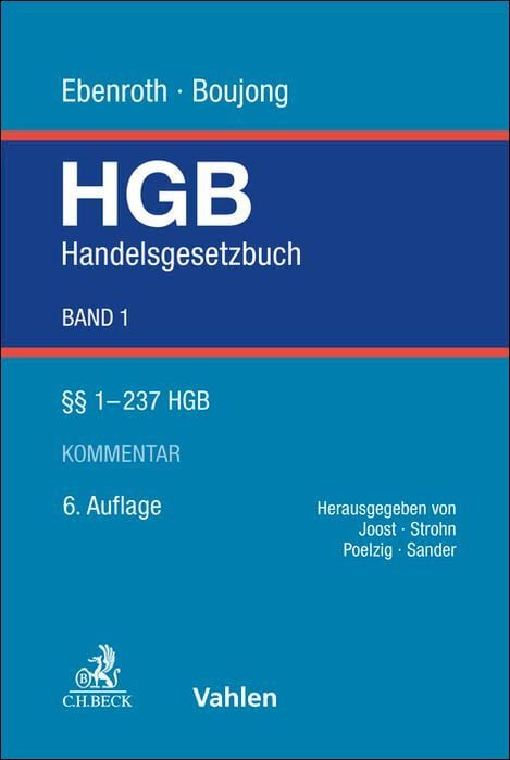 Produktbild: Handelsgesetzbuch Bd. 1: &sect;&sect; 1-237