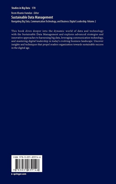 Produktbild: Sustainable Data Management