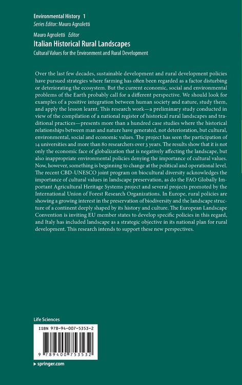 Produktbild: Italian Historical Rural Landscapes