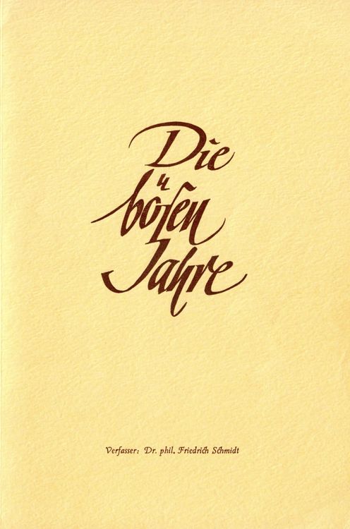 Produktbild: Die b&ouml;sen Jahre