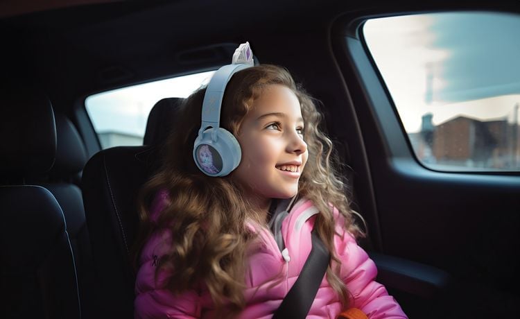 Produktbild: 3D Eisk&ouml;nigin Design Bluetooth&reg; und kabelgebundene Kopfh&ouml;rer