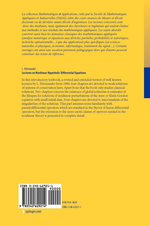 Produktbild: Lectures on Nonlinear Hyperbolic Differential Equations