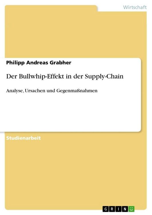 Produktbild: Der Bullwhip-Effekt in der Supply-Chain
