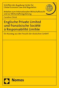 Produktbild: Englische Private Limited und franz&ouml;sische Soci&eacute;t&eacute; &agrave; Responsabilit&eacute; Limit&eacute;e