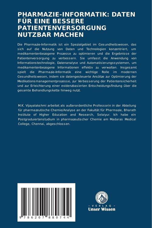 Produktbild: Pharmazie-Informatik: Daten f&uuml;r eine Bessere Patientenversorgung Nutzbar Machen