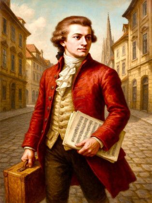 Produktbild: CALVENDO Puzzle Wolfgang Amadeus Mozart | 1000 Teile Lege-Gr&ouml;&szlig;e 64x48cm Foto-Puzzle f&uuml;r gl&uuml;ckliche Stunden