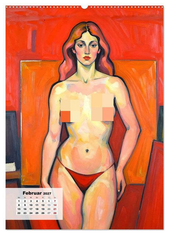 Produktbild: Entbl&ouml;&szlig;te Epochen &ndash; Expressionismus (hochwertiger Premium Wandkalender 2027 DIN A2 hoch), Kunstdruck in Hochglanz
