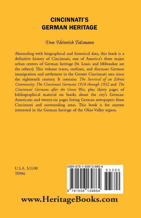 Produktbild: Cincinnati's German Heritage