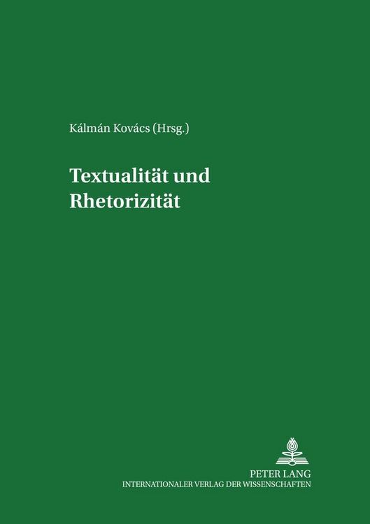 Produktbild: Textualit&auml;t und Rhetorizit&auml;t