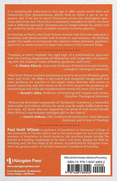 Produktbild: Preaching as Poetry