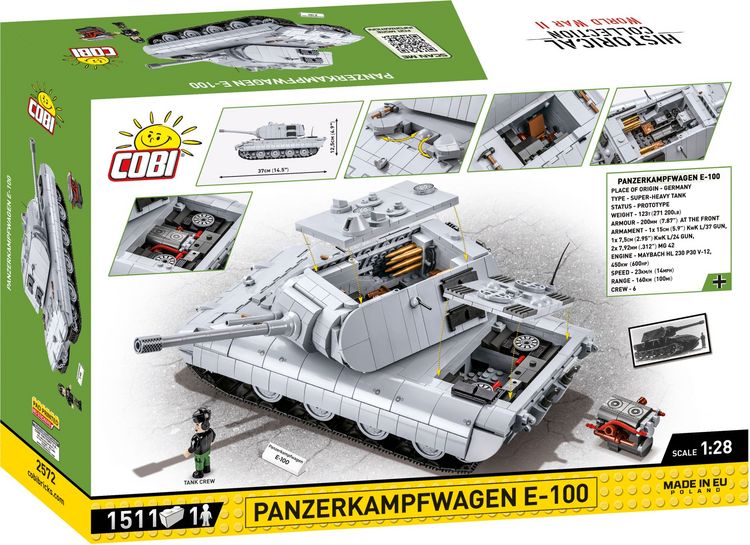Produktbild: COBI Historical Collection 2572 - Panzerkampfwagen e-100