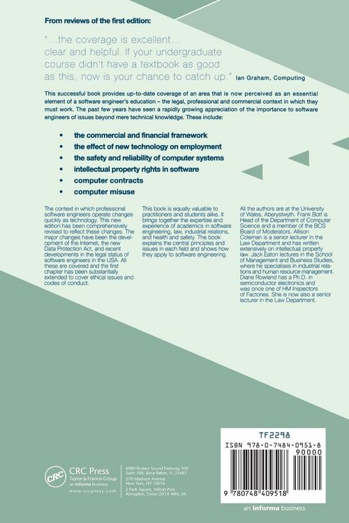 Produktbild: Professional Issues in Software Engineering