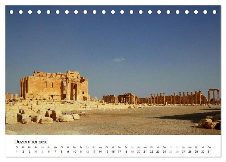 Produktbild: Syrien - verlorene Sch&auml;tze (Tischkalender 2026 DIN A5 quer), CALVENDO Monatskalender