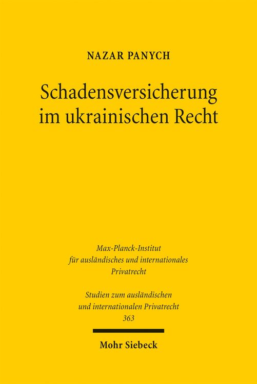 Produktbild: Schadensversicherung im ukrainischen Recht
