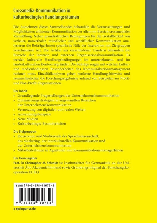 Produktbild: Crossmedia-Kommunikation in kulturbedingten Handlungsr&auml;umen
