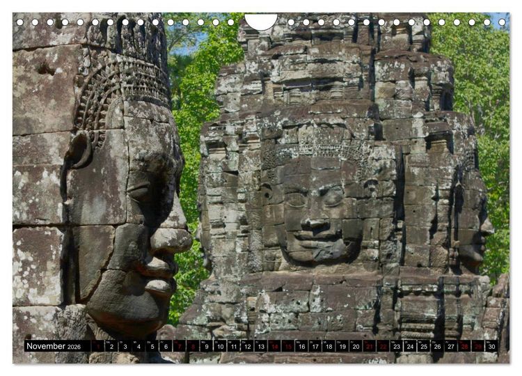 Produktbild: Angkor - Mythos im Reich der Khmer (Wandkalender 2026 DIN A4 quer), CALVENDO Monatskalender