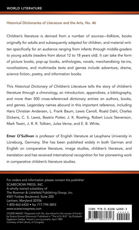 Produktbild: Historical Dictionary of Children's Literature