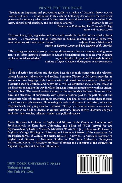 Produktbild: Lacanian Theory of Discourse