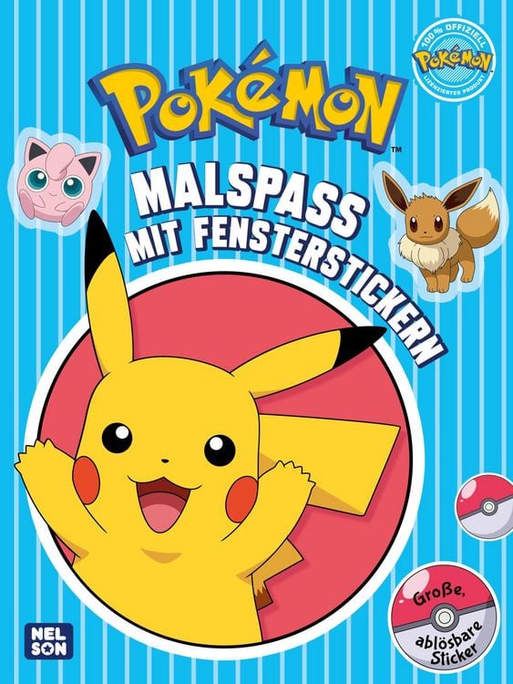Produktbild: Pok&eacute;mon Activity-Buch: Malspa&szlig; mit Fensterstickern