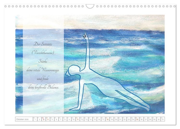 Produktbild: Yoga Elementarkr&auml;fte - Yoga Asanas zu den vier Elementen (Wandkalender 2026 DIN A3 quer), CALVENDO Monatskalender