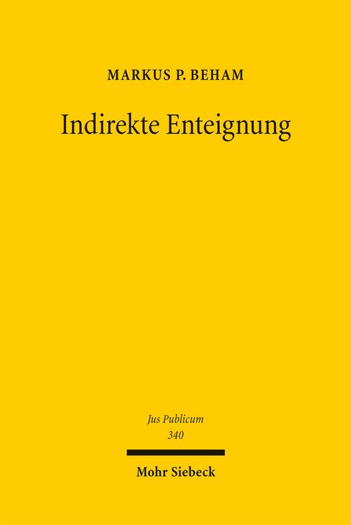 Produktbild: Indirekte Enteignung