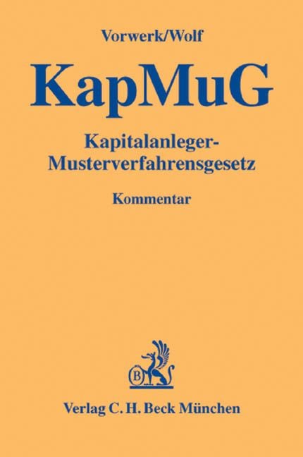 Produktbild: Kapitalanleger-Musterverfahrensgesetz