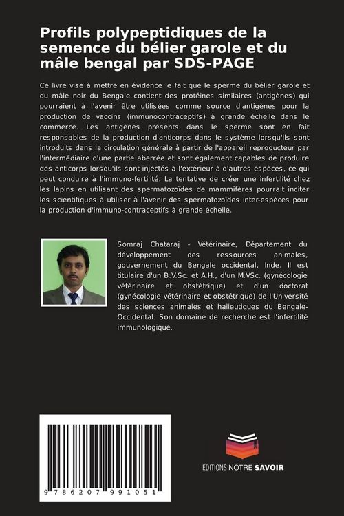 Produktbild: Profils polypeptidiques de la semence du b&eacute;lier garole et du m&acirc;le bengal par SDS-PAGE