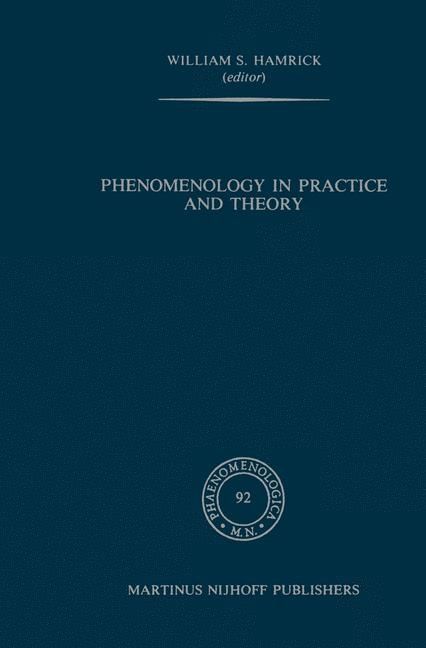 Produktbild: Phenomenology in Practice and Theory